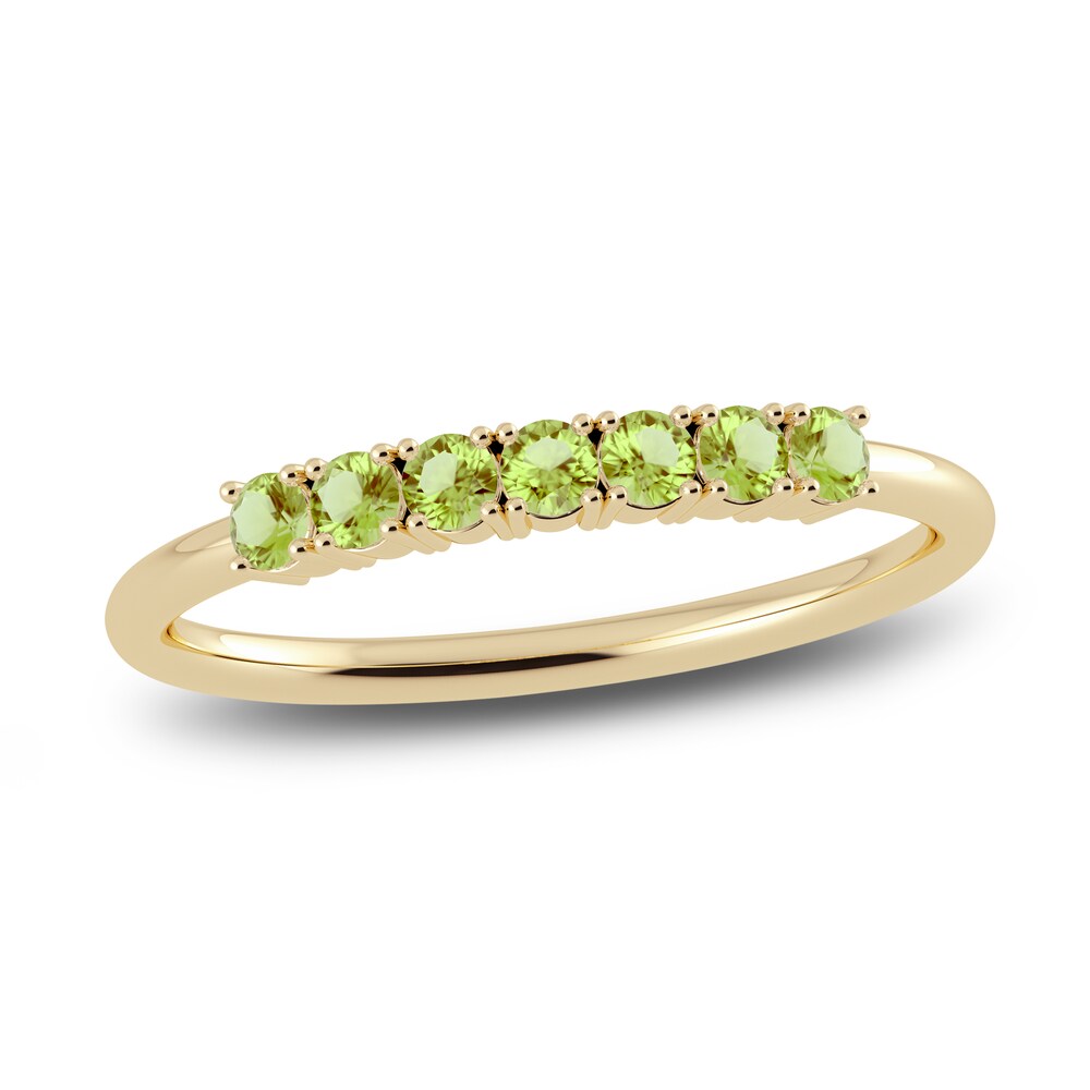Juliette Maison Natural Peridot Half Eternity Ring 10K Yellow Gold j04UY6fo Juliette Maison Natural Peridot Half Eternity Ring 10K Yellow Gold j04UY6fo