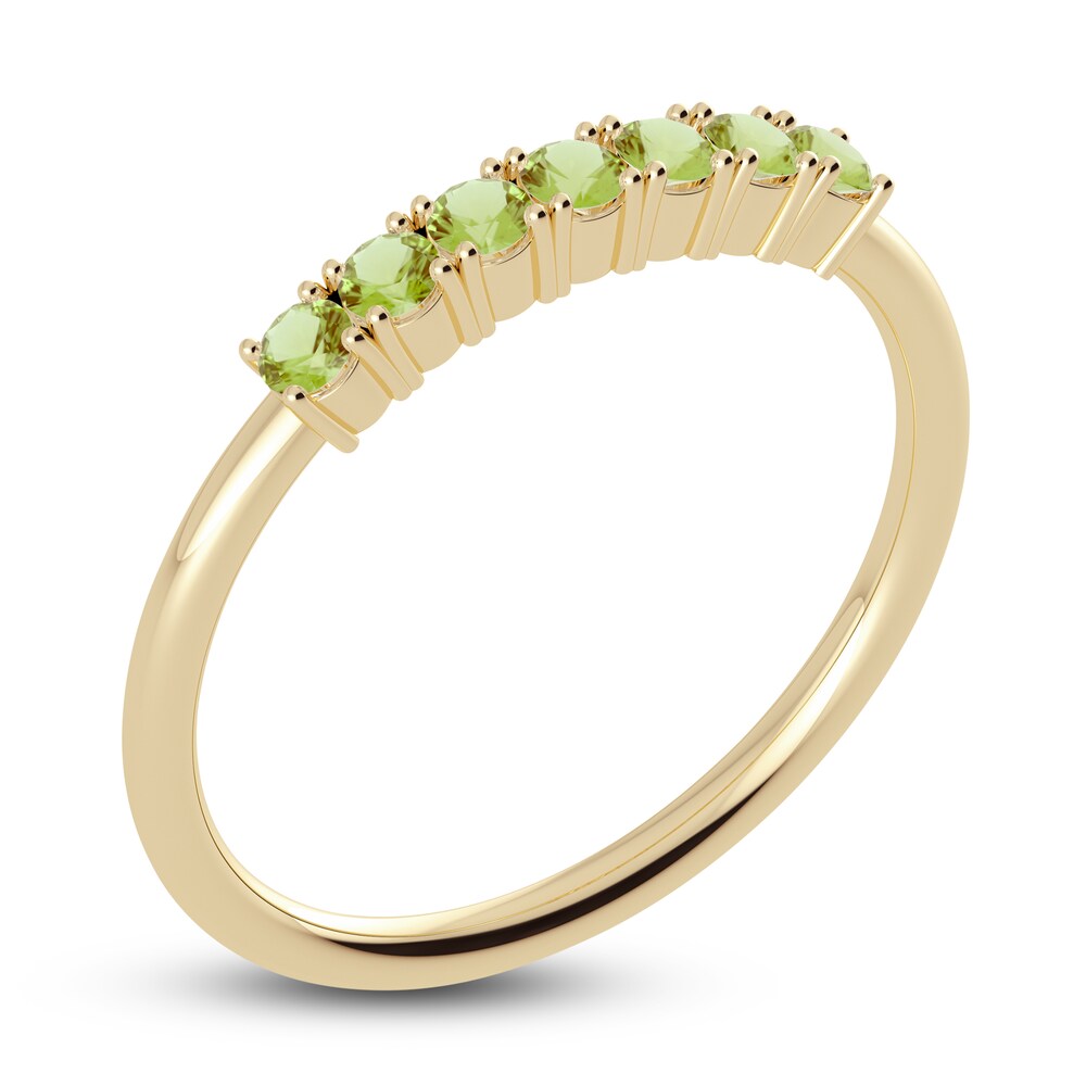 Juliette Maison Natural Peridot Half Eternity Ring 10K Yellow Gold j04UY6fo Juliette Maison Natural Peridot Half Eternity Ring 10K Yellow Gold j04UY6fo