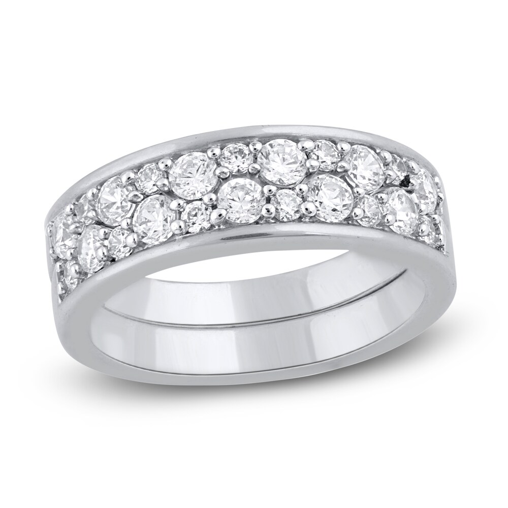 Diamond Anniversary Band 1 ct tw Round 14K White Gold j8NBklWM Diamond Anniversary Band 1 ct tw Round 14K White Gold j8NBklWM