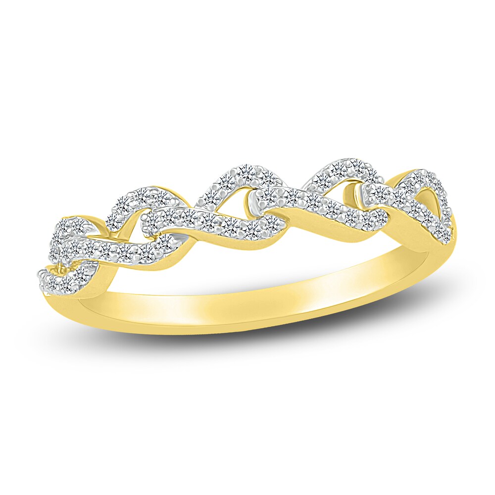 Diamond Link Anniversary Band 1/4 ct tw Round 14K Yellow Gold jI1pOtuu Diamond Link Anniversary Band 1/4 ct tw Round 14K Yellow Gold jI1pOtuu