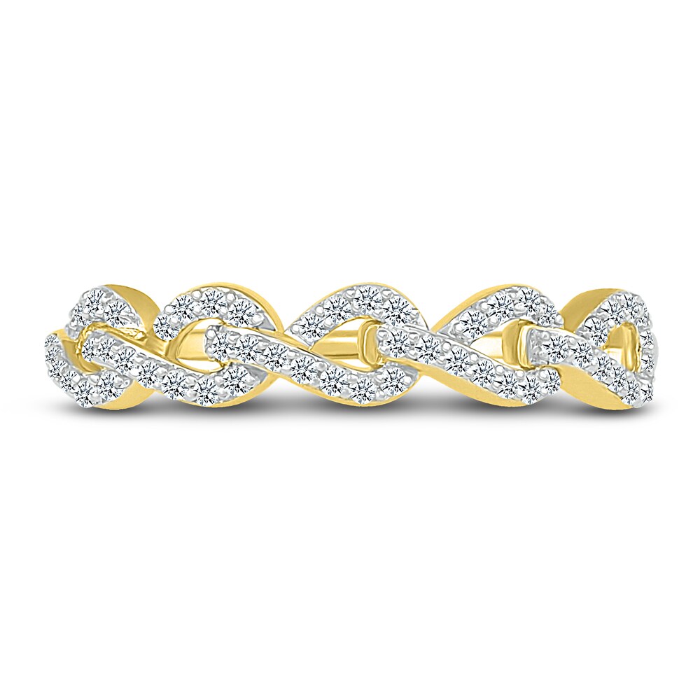 Diamond Link Anniversary Band 1/4 ct tw Round 14K Yellow Gold jI1pOtuu Diamond Link Anniversary Band 1/4 ct tw Round 14K Yellow Gold jI1pOtuu