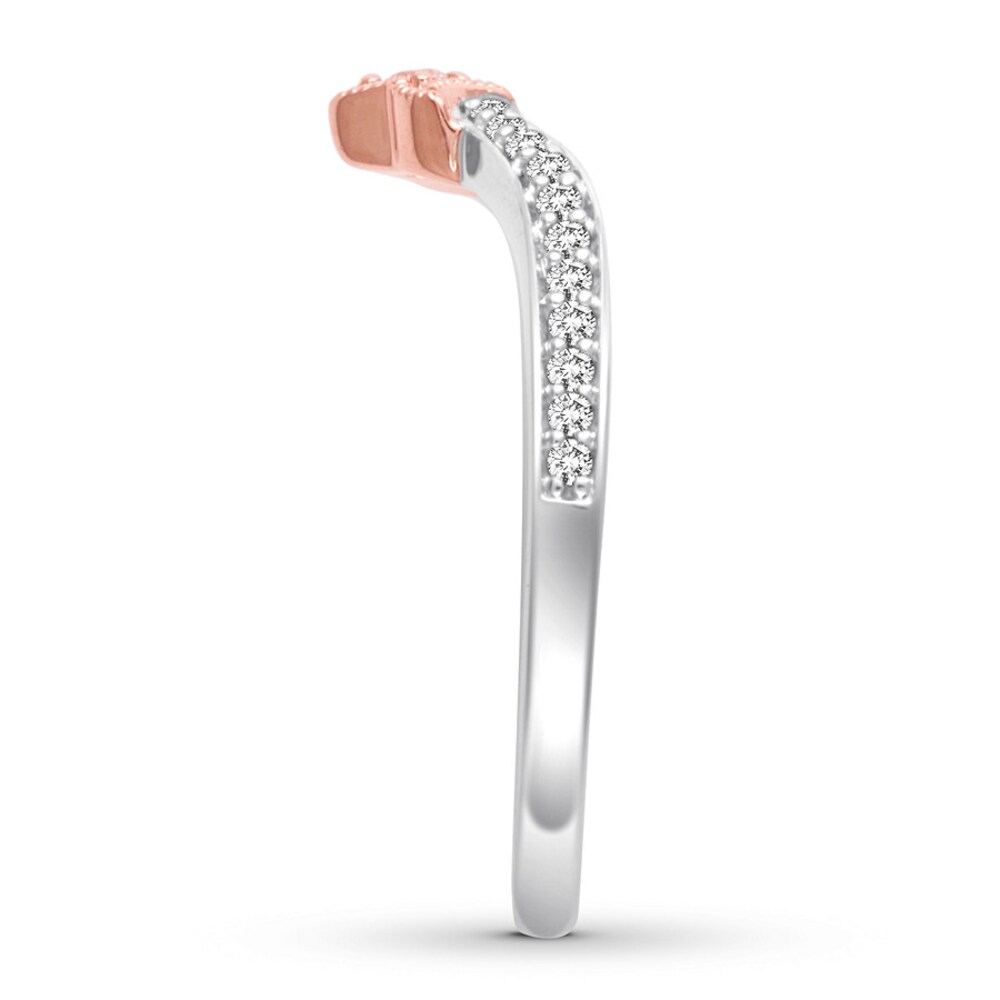 Diamond Ring 1/6 ct tw Round-cut 14K Two-Tone Gold jLmSqEaK Diamond Ring 1/6 ct tw Round-cut 14K Two-Tone Gold jLmSqEaK