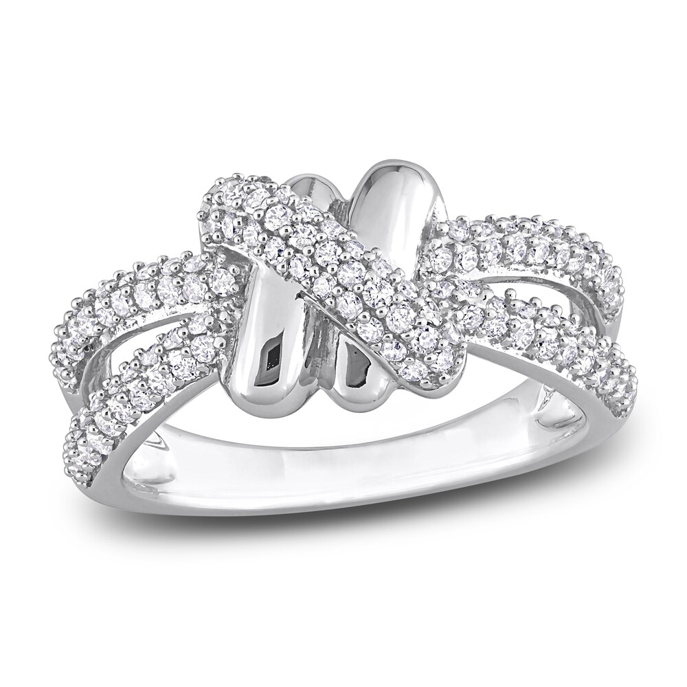 Diamond Knot Ring 1/2 ct tw Round 14K White Gold jP2c8s2v Diamond Knot Ring 1/2 ct tw Round 14K White Gold jP2c8s2v