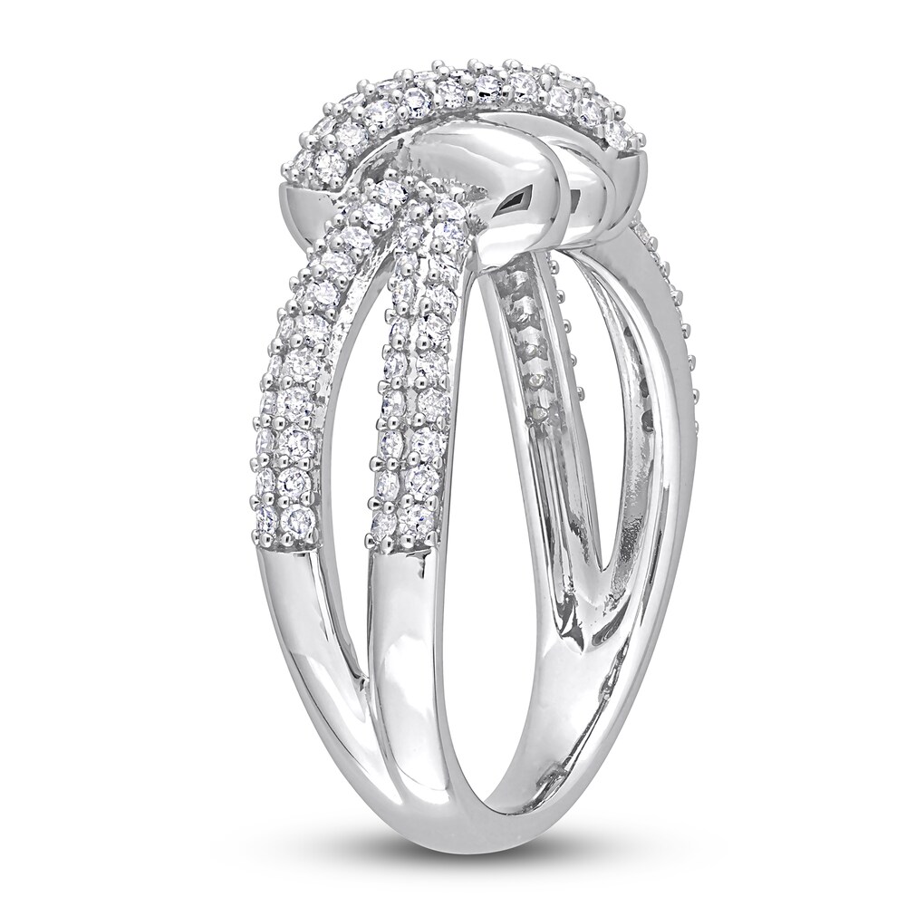 Diamond Knot Ring 1/2 ct tw Round 14K White Gold jP2c8s2v Diamond Knot Ring 1/2 ct tw Round 14K White Gold jP2c8s2v