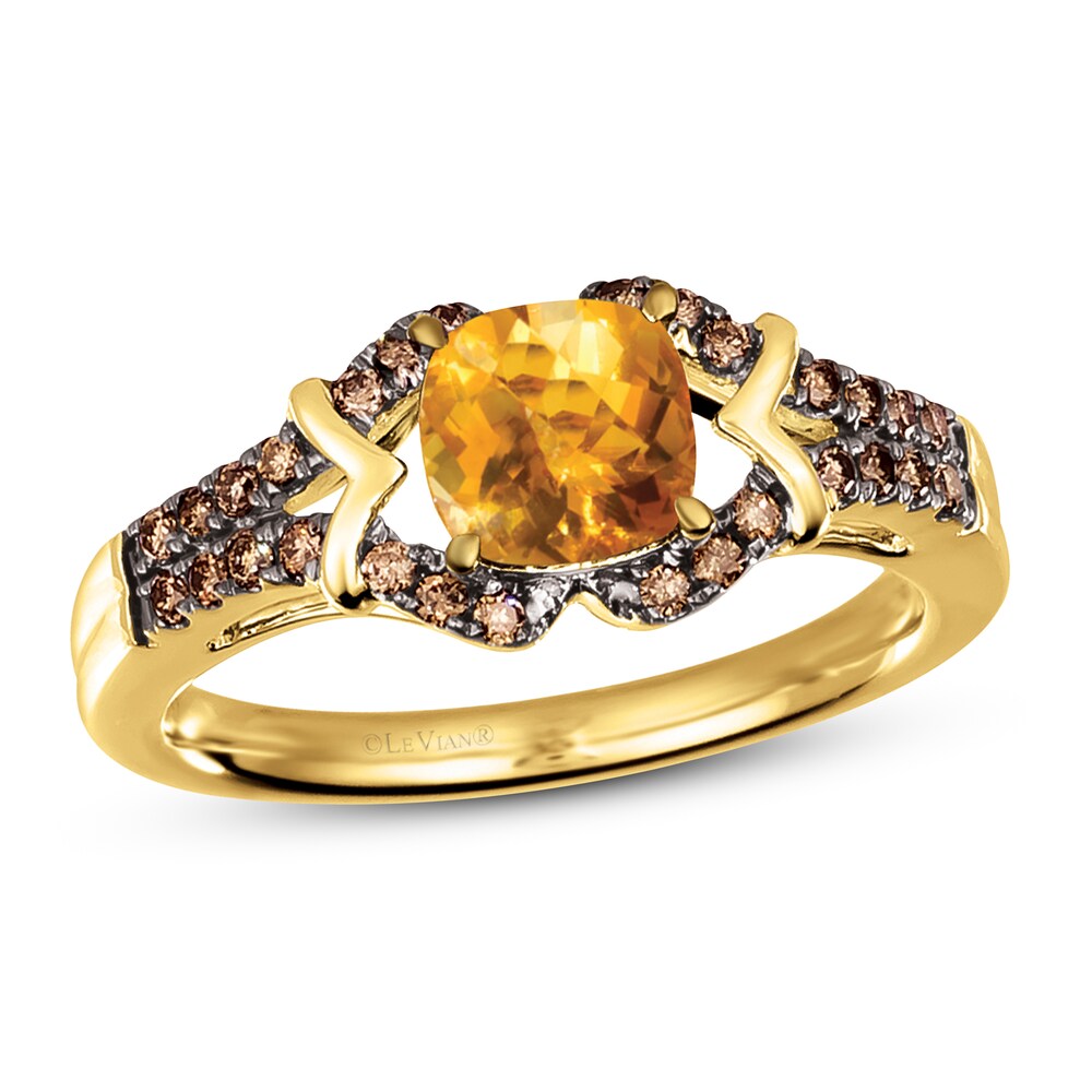 Le Vian Natural Citrine Ring 1/5 ct tw Diamonds 14K Honey Gold jUmMjPnA Le Vian Natural Citrine Ring 1/5 ct tw Diamonds 14K Honey Gold jUmMjPnA