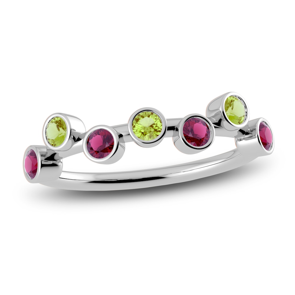 Juliette Maison Natural Peridot & Natural Rhodolite Garnet Ring 10K White Gold jVAuPa0S Juliette Maison Natural Peridot & Natural Rhodolite Garnet Ring 10K White Gold jVAuPa0S