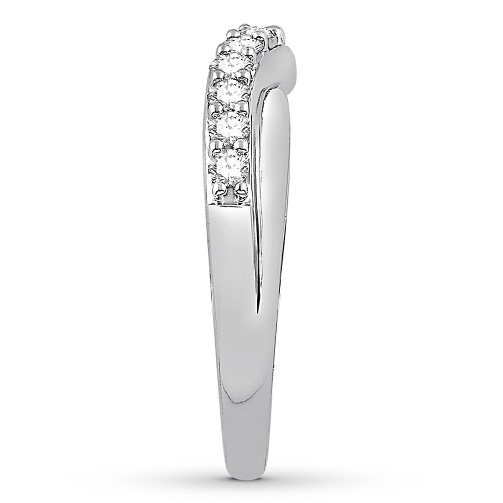 Diamond Contour Ring 1/2 carat tw Round 14K White Gold ja28IRhX Diamond Contour Ring 1/2 carat tw Round 14K White Gold ja28IRhX