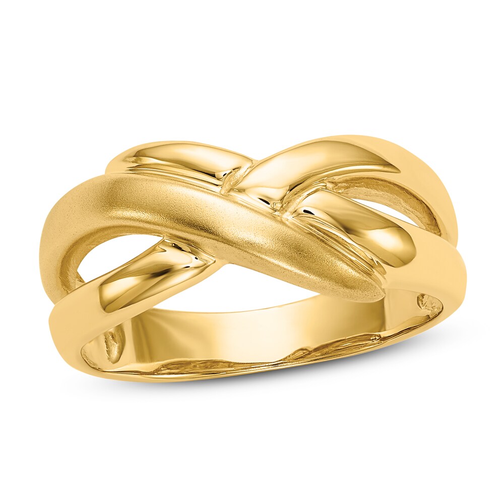 Polished Satin Ring 14K Yellow Gold jbW9dpgP Polished Satin Ring 14K Yellow Gold jbW9dpgP