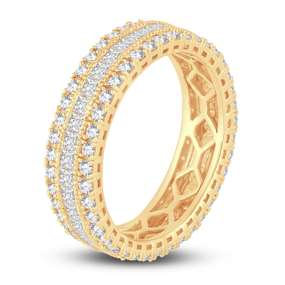 Diamond Eternity Ring 2 ct tw Round 14K Yellow Gold jc6rVjAC Diamond Eternity Ring 2 ct tw Round 14K Yellow Gold jc6rVjAC