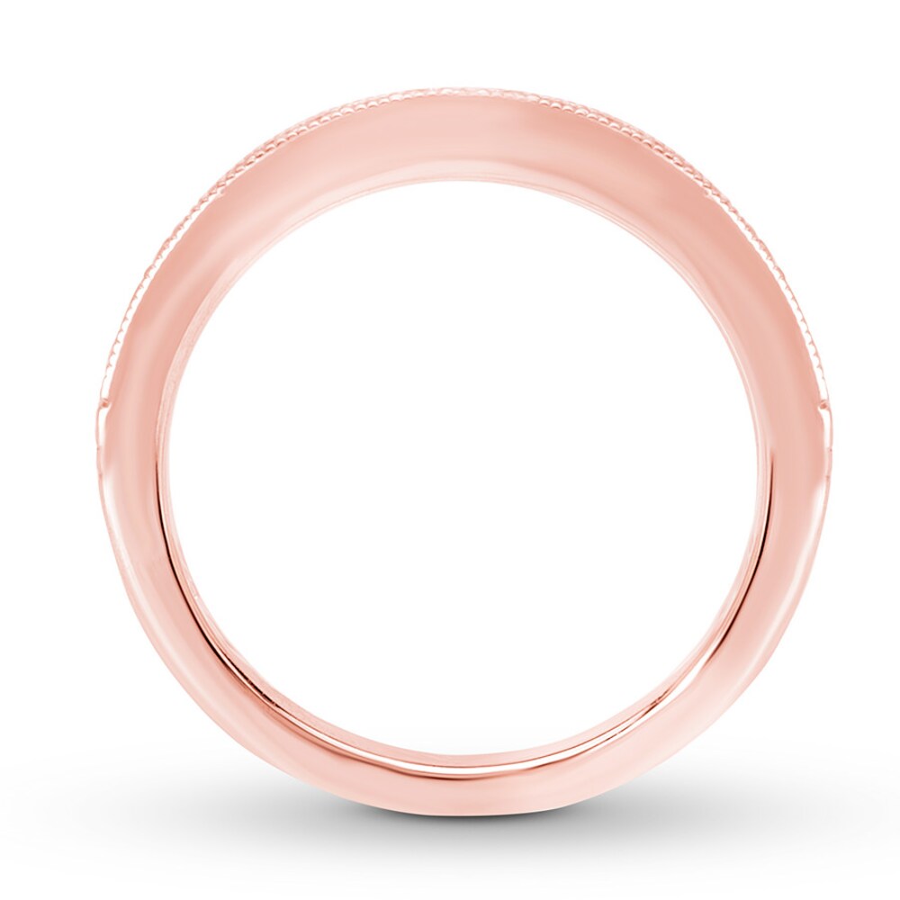 Diamond Wedding Band 1/6 carat tw Round 14K Rose Gold jhXEYtCo Diamond Wedding Band 1/6 carat tw Round 14K Rose Gold jhXEYtCo