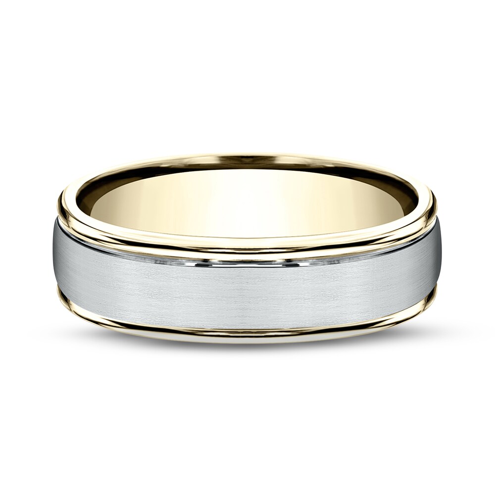 High Polished Wedding Band 10K Two-Tone Gold 6mm jhiyclAD High Polished Wedding Band 10K Two-Tone Gold 6mm jhiyclAD