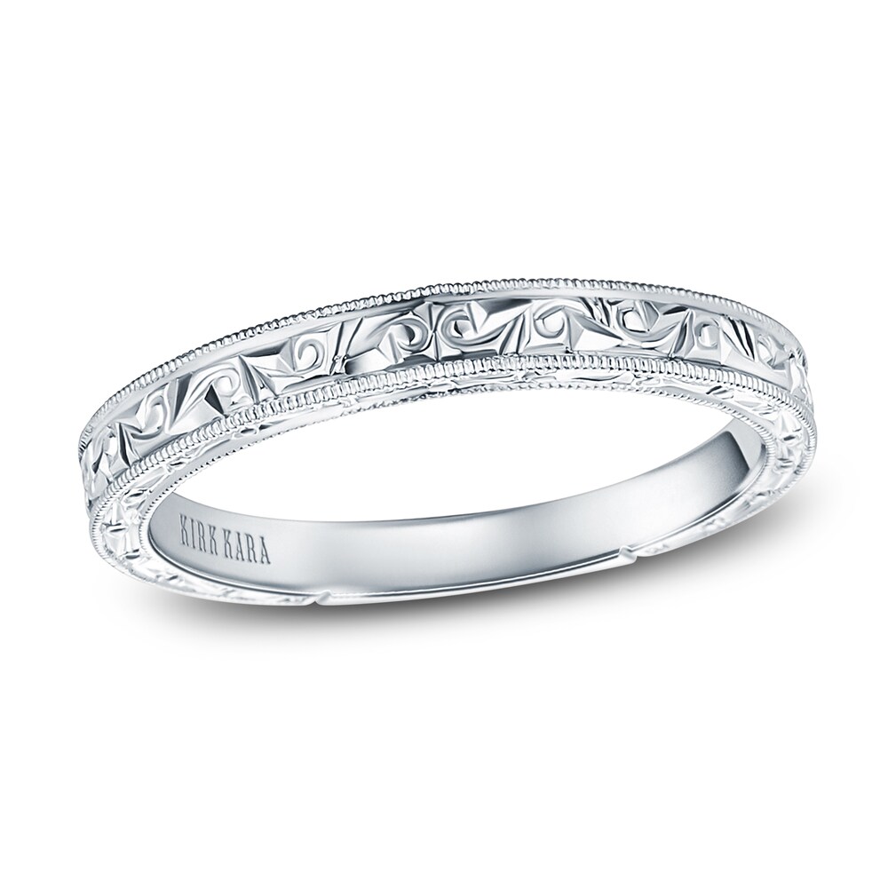 Kirk Kara Engraved Milgrain Wedding Band 18K White Gold jix8w1YP Kirk Kara Engraved Milgrain Wedding Band 18K White Gold jix8w1YP