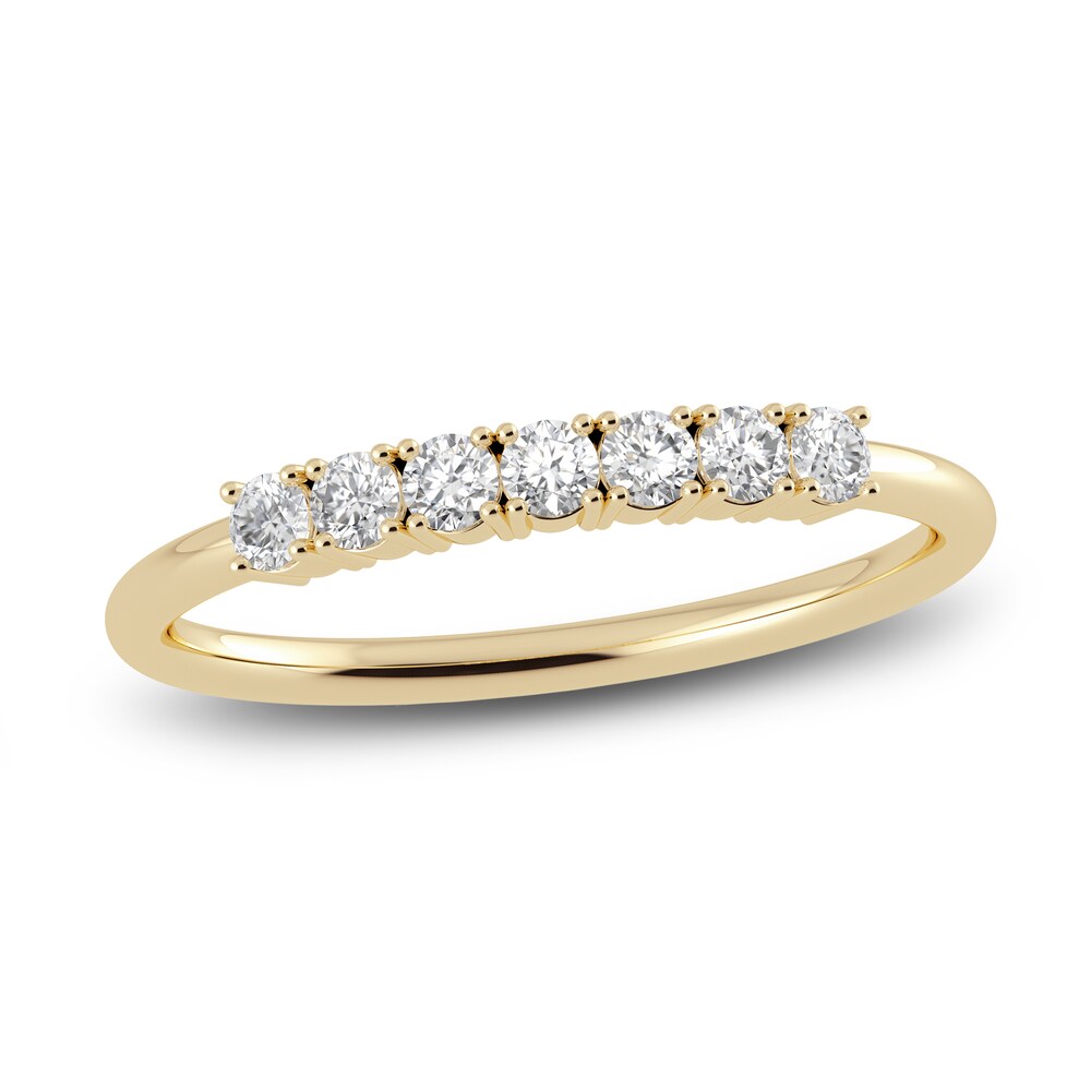 Juliette Maison Natural White Sapphire Half Eternity Ring 10K Yellow Gold jtwWajkn Juliette Maison Natural White Sapphire Half Eternity Ring 10K Yellow Gold jtwWajkn