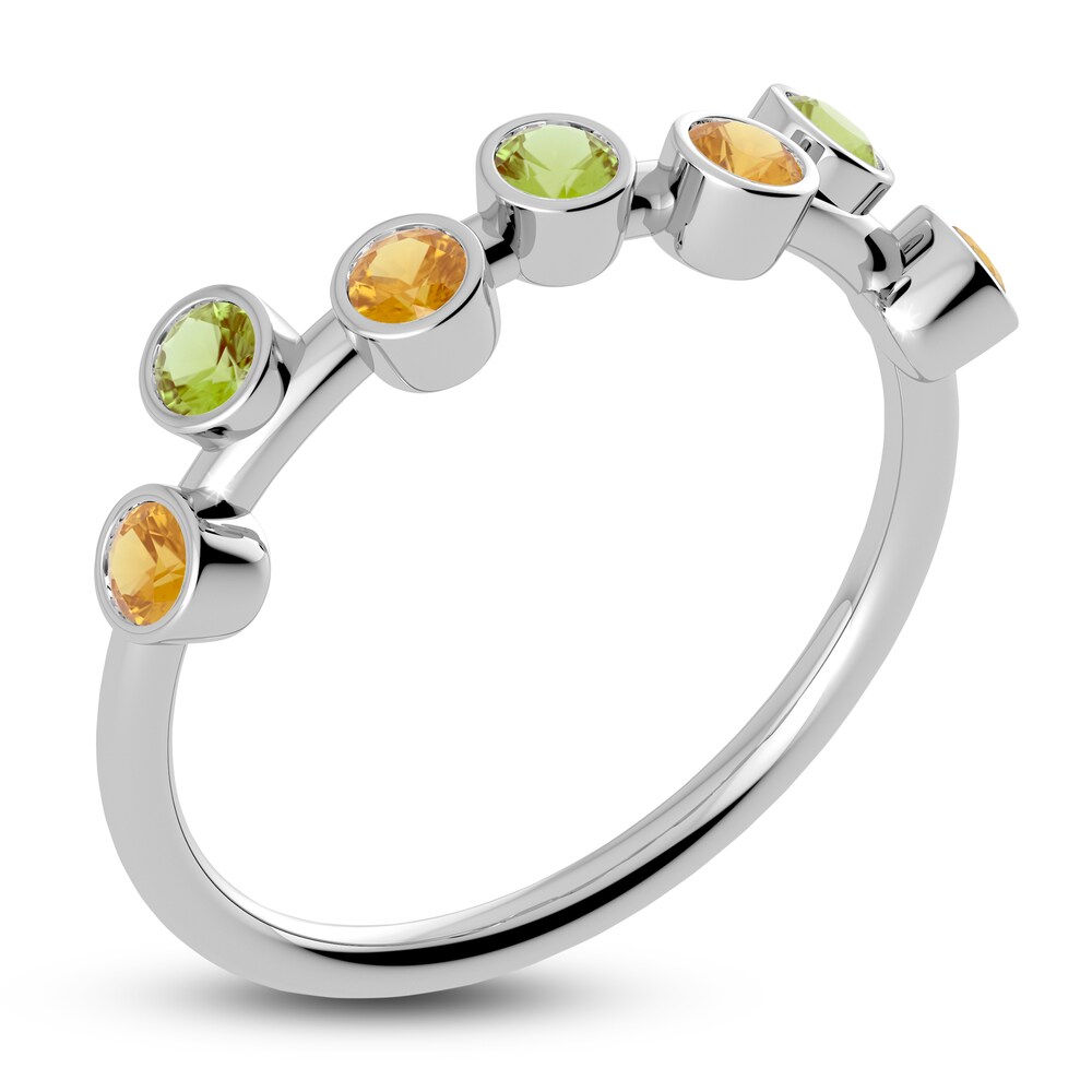Juliette Maison Natural Peridot & Natural Citrine Ring 10K White Gold k1V4XdZT Juliette Maison Natural Peridot & Natural Citrine Ring 10K White Gold k1V4XdZT