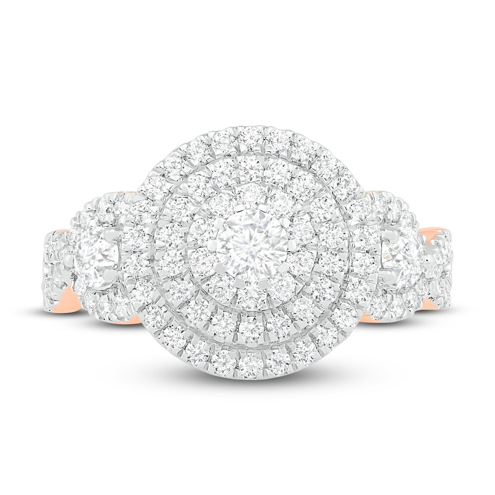 Diamond Ring 1 ct tw Round 14K Rose Gold k1b3vlpm Diamond Ring 1 ct tw Round 14K Rose Gold k1b3vlpm