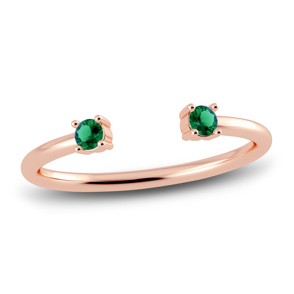 Juliette Maison Natural Emerald Cuff Ring 10K Rose Gold k5CtfMCZ Juliette Maison Natural Emerald Cuff Ring 10K Rose Gold k5CtfMCZ