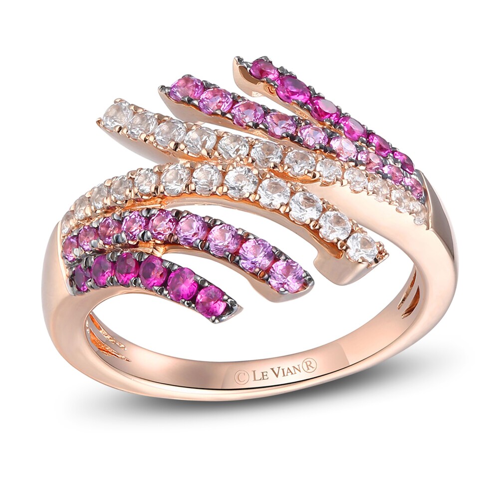 Le Vian Natural Sapphire & Natural Ruby Ring 14K Strawberry Gold k86oSx8t Le Vian Natural Sapphire & Natural Ruby Ring 14K Strawberry Gold k86oSx8t