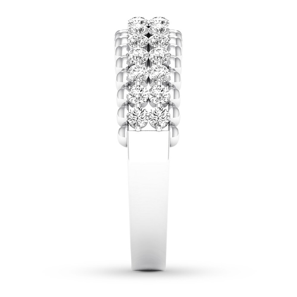 Diamond Anniversary Ring 1/2 ct tw Round-cut 14K White Gold kC9rrvCt Diamond Anniversary Ring 1/2 ct tw Round-cut 14K White Gold kC9rrvCt