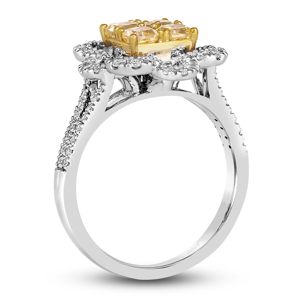 Le Vian Sunny Yellow Diamond Ring 1-3/4 ct tw Round 14K Two-Tone Gold kDVD8PWa Le Vian Sunny Yellow Diamond Ring 1-3/4 ct tw Round 14K Two-Tone Gold kDVD8PWa