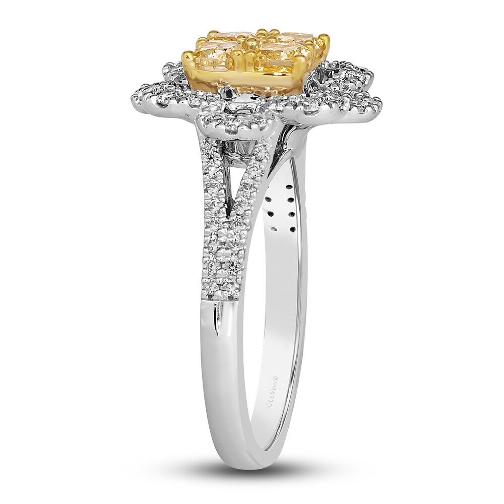 Le Vian Sunny Yellow Diamond Ring 1-3/4 ct tw Round 14K Two-Tone Gold kDVD8PWa Le Vian Sunny Yellow Diamond Ring 1-3/4 ct tw Round 14K Two-Tone Gold kDVD8PWa