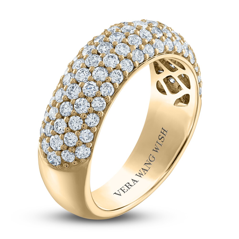 Vera Wang WISH Diamond Anniversary Band 1-1/2 ct tw Round 18K Yellow Gold kFF4fxIE Vera Wang WISH Diamond Anniversary Band 1-1/2 ct tw Round 18K Yellow Gold kFF4fxIE