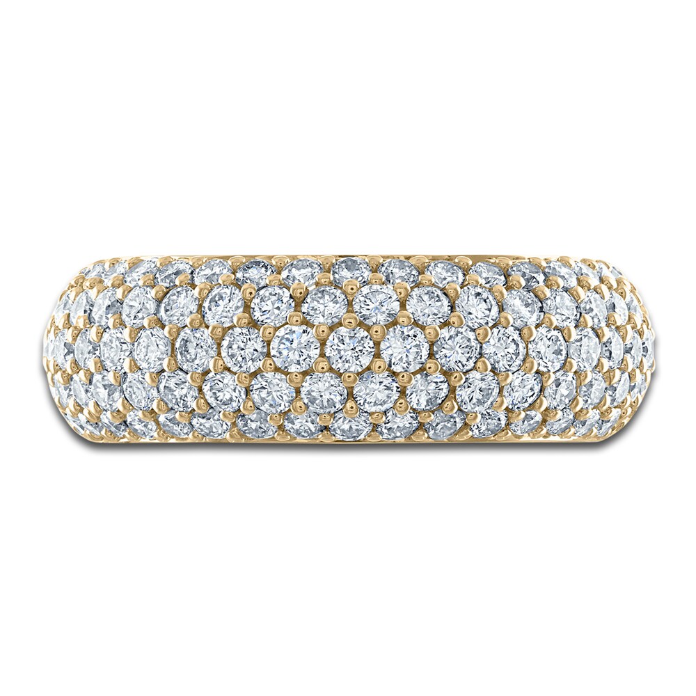 Vera Wang WISH Diamond Anniversary Band 1-1/2 ct tw Round 18K Yellow Gold kFF4fxIE Vera Wang WISH Diamond Anniversary Band 1-1/2 ct tw Round 18K Yellow Gold kFF4fxIE