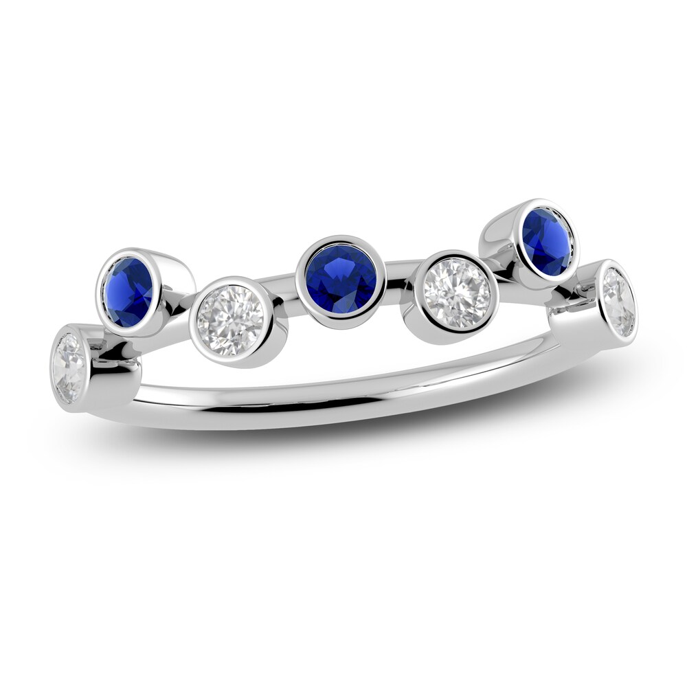 Juliette Maison Natural White Sapphire & Natural Blue Sapphire Ring 10K White Gold kVEMFwsA Juliette Maison Natural White Sapphire & Natural Blue Sapphire Ring 10K White Gold kVEMFwsA