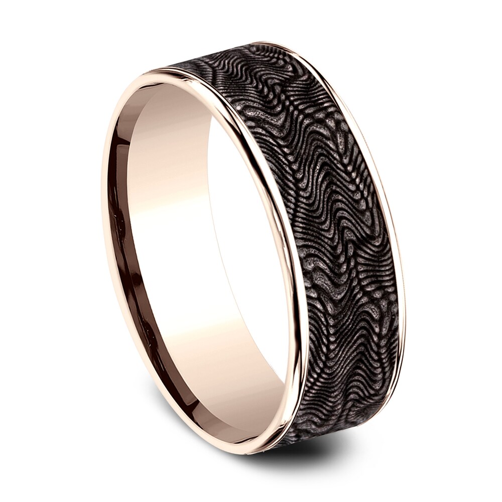 Wedding Band Titanium/14K Rose Gold 7.5mm kWvHUe9A Wedding Band Titanium/14K Rose Gold 7.5mm kWvHUe9A