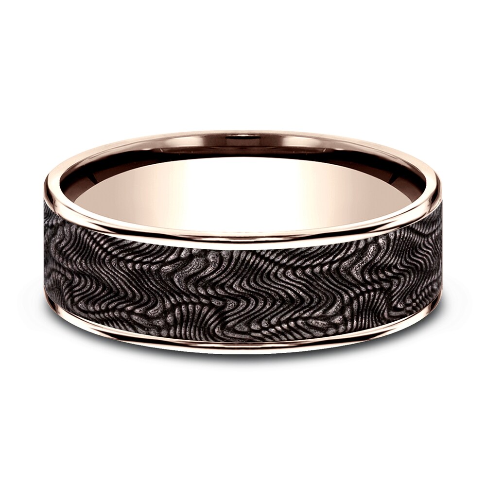 Wedding Band Titanium/14K Rose Gold 7.5mm kWvHUe9A Wedding Band Titanium/14K Rose Gold 7.5mm kWvHUe9A