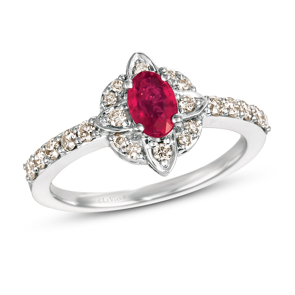 Le Vian Natural Ruby Ring 1/3 ct tw Diamonds 14K Vanilla Gold kZ9fF0nz Le Vian Natural Ruby Ring 1/3 ct tw Diamonds 14K Vanilla Gold kZ9fF0nz