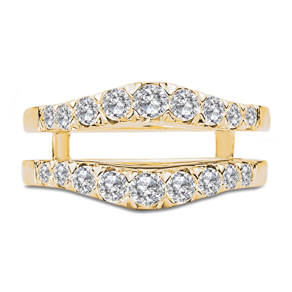 Diamond Enhancer Ring 1 ct tw Round 14K Yellow Gold khCMczDR Diamond Enhancer Ring 1 ct tw Round 14K Yellow Gold khCMczDR