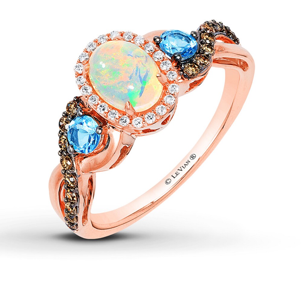 Le Vian Opal Ring 1/4 ct tw Diamonds 14K Strawberry Gold klbTRxs4 Le Vian Opal Ring 1/4 ct tw Diamonds 14K Strawberry Gold klbTRxs4