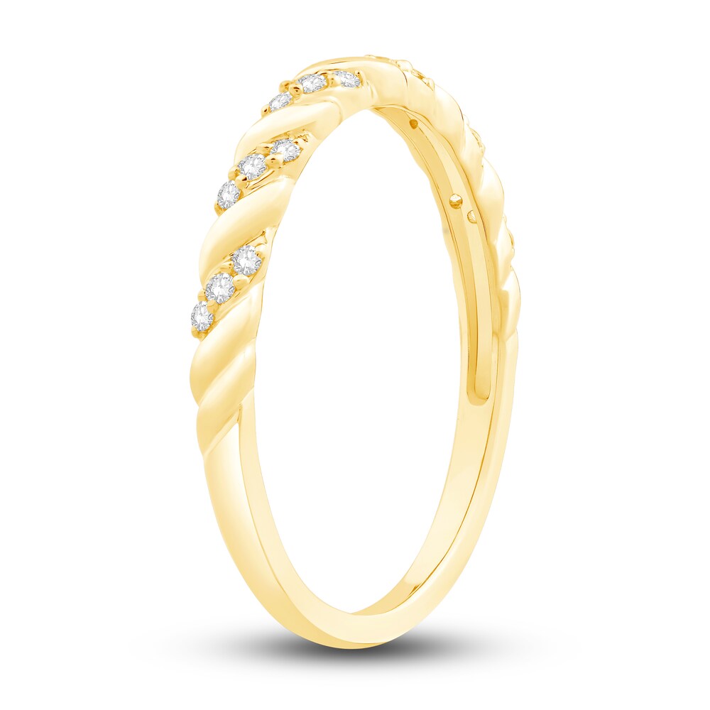 Diamond Anniversary Ring 1/10 ct tw Round 14K Yellow Gold kn6GGYJK Diamond Anniversary Ring 1/10 ct tw Round 14K Yellow Gold kn6GGYJK