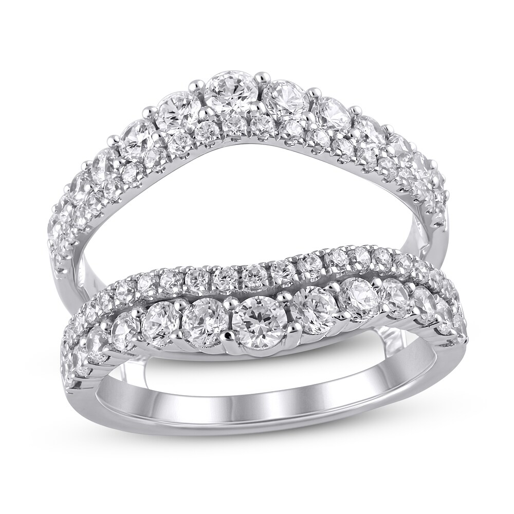 Diamond Enhancer Ring 1 1/2 ct tw Round 14K White Gold krhQVlPH Diamond Enhancer Ring 1 1/2 ct tw Round 14K White Gold krhQVlPH
