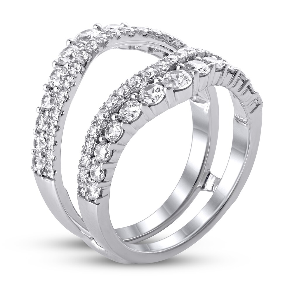 Diamond Enhancer Ring 1 1/2 ct tw Round 14K White Gold krhQVlPH