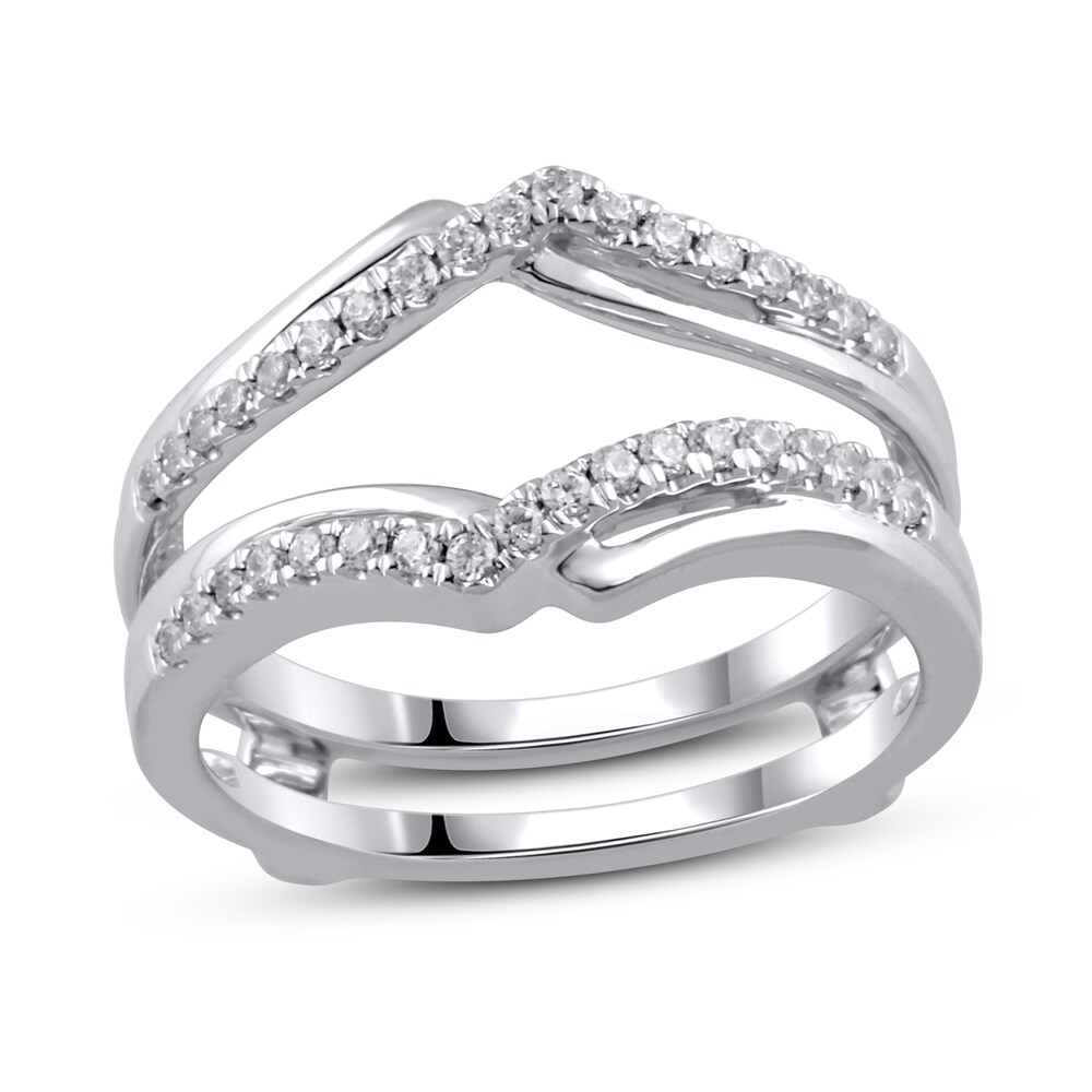 Diamond Enhancer Ring 1/4 ct tw Round 14K White Gold l34ia4oq Diamond Enhancer Ring 1/4 ct tw Round 14K White Gold l34ia4oq