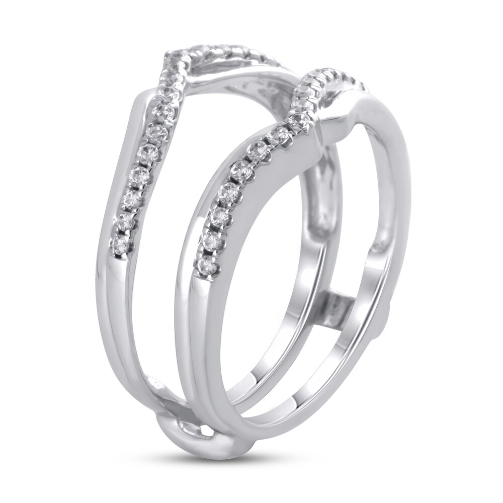 Diamond Enhancer Ring 1/4 ct tw Round 14K White Gold l34ia4oq Diamond Enhancer Ring 1/4 ct tw Round 14K White Gold l34ia4oq