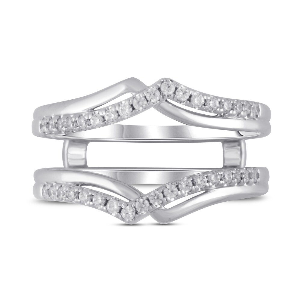 Diamond Enhancer Ring 1/4 ct tw Round 14K White Gold l34ia4oq Diamond Enhancer Ring 1/4 ct tw Round 14K White Gold l34ia4oq