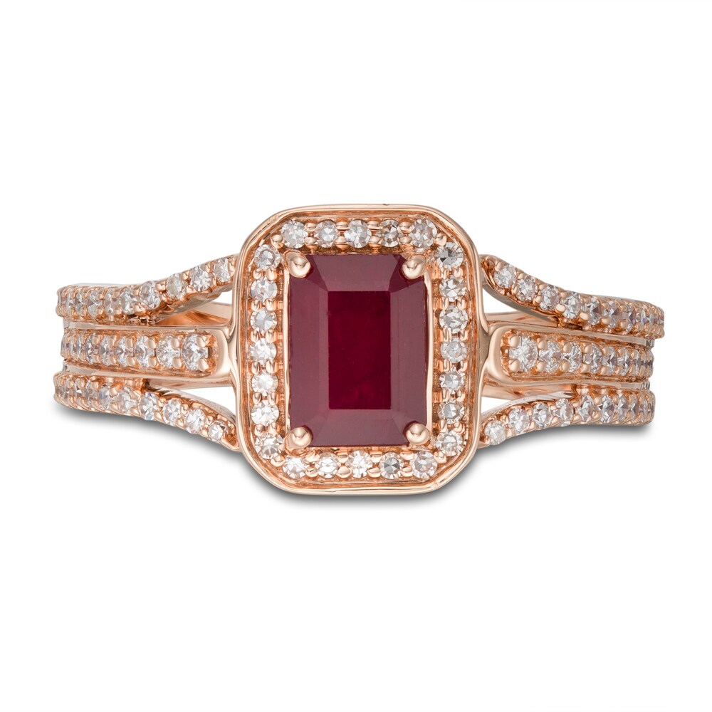 LALI Jewels Natural Ruby Ring 3/8 ct tw Diamonds 14K Rose Gold lERf2r22 LALI Jewels Natural Ruby Ring 3/8 ct tw Diamonds 14K Rose Gold lERf2r22