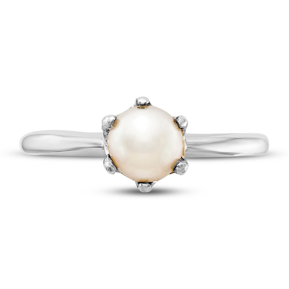 Cultured Freshwater Pearl Ring 14K White Gold lMvsuYN7 Cultured Freshwater Pearl Ring 14K White Gold lMvsuYN7