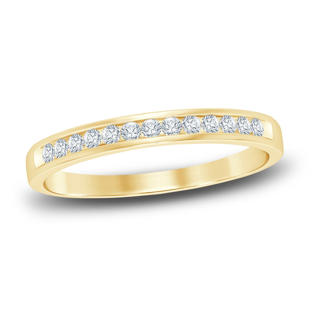 Diamond Anniversary Band 1/6 ct tw Round 14K Yellow Gold lbAtuPgO Diamond Anniversary Band 1/6 ct tw Round 14K Yellow Gold lbAtuPgO