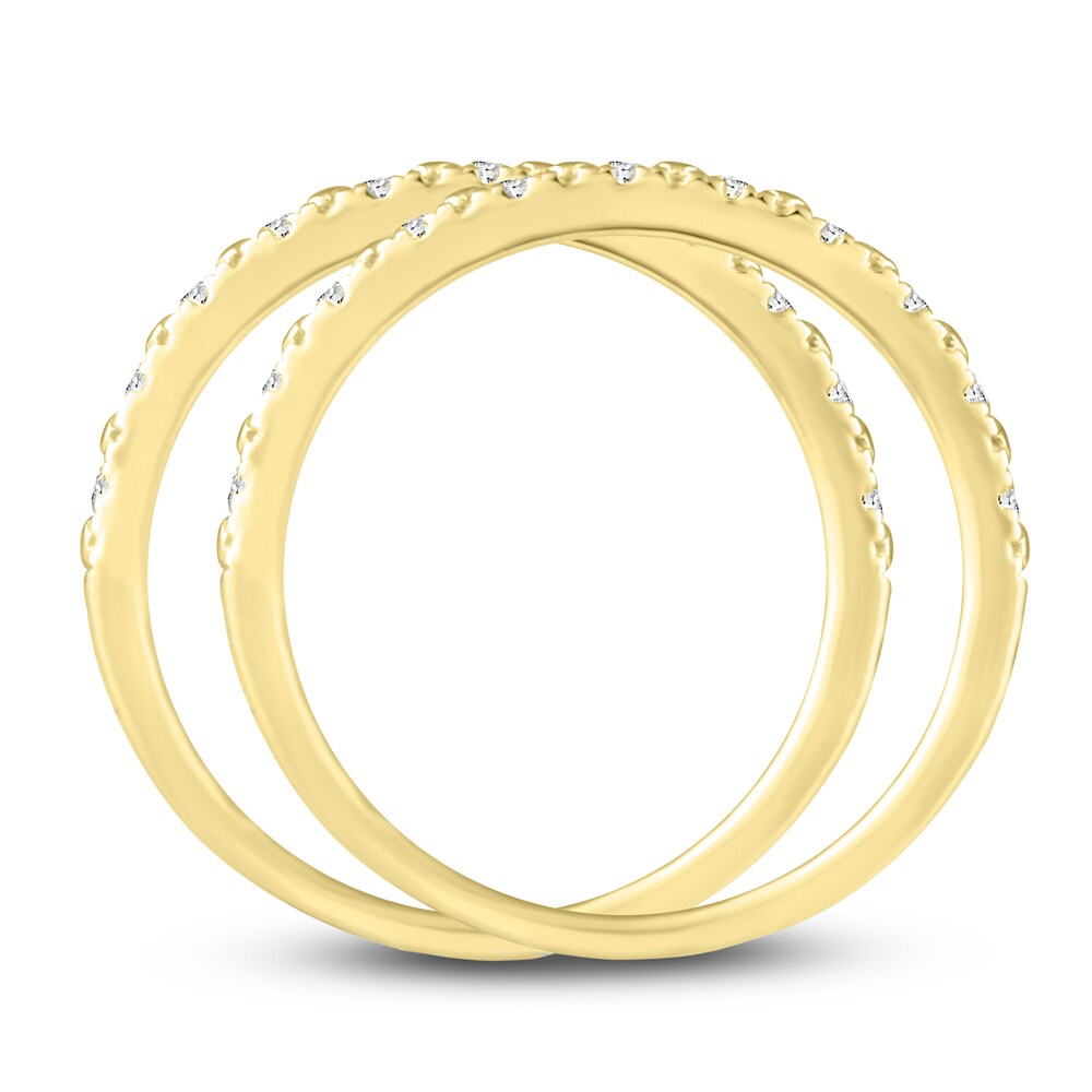 Diamond Double Wedding Band Set 1/8 ct tw 14K Yellow Gold lbs5l87Q Diamond Double Wedding Band Set 1/8 ct tw 14K Yellow Gold lbs5l87Q