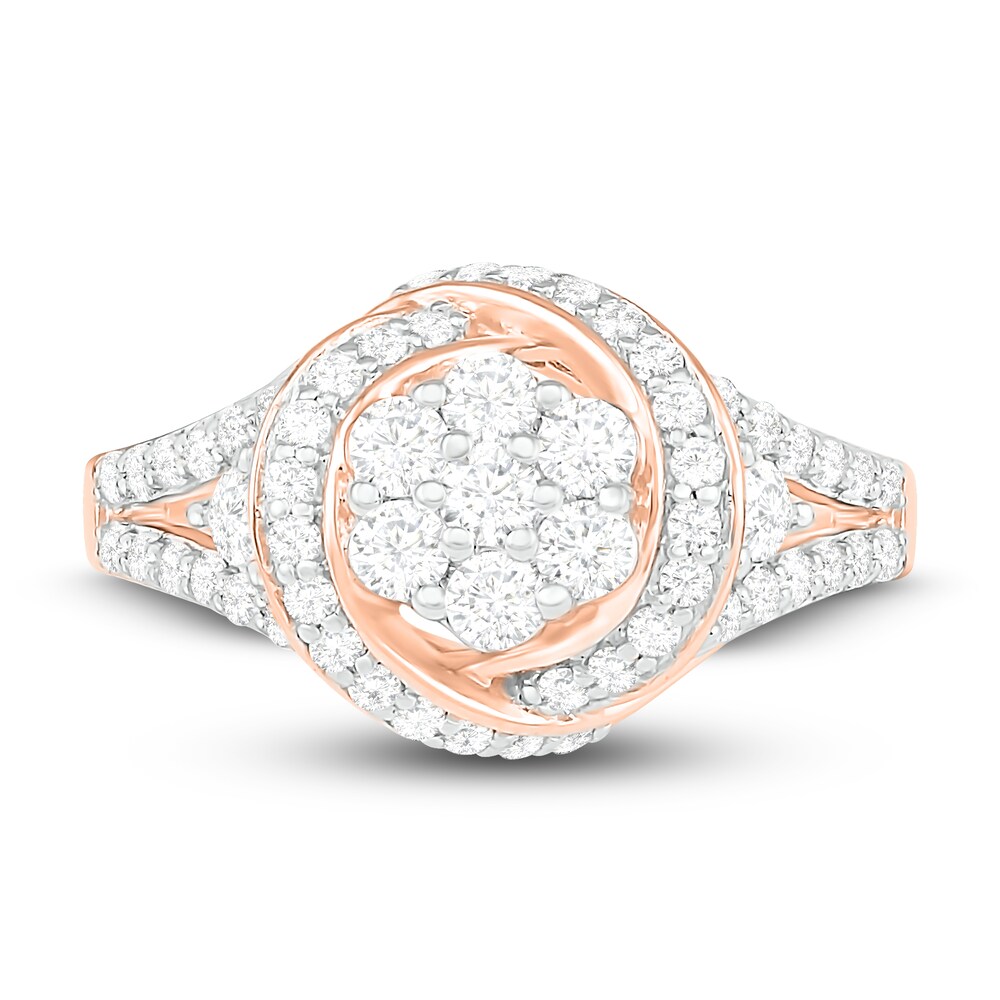 Diamond Ring 1 ct tw Round 14K Rose Gold ljxcFjdk Diamond Ring 1 ct tw Round 14K Rose Gold ljxcFjdk