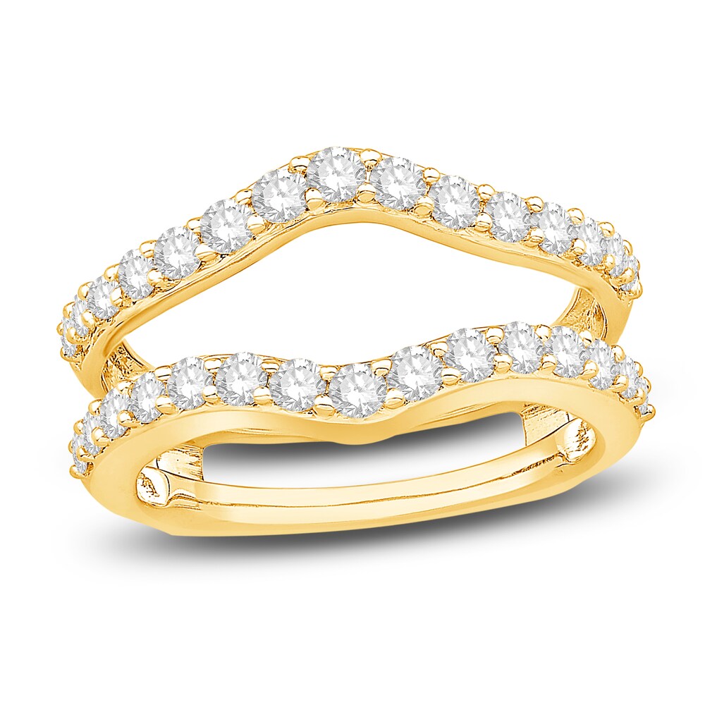 Diamond Anniversary Enhancer Band 1 ct tw Round 14K Yellow Gold lk7yudKA Diamond Anniversary Enhancer Band 1 ct tw Round 14K Yellow Gold lk7yudKA