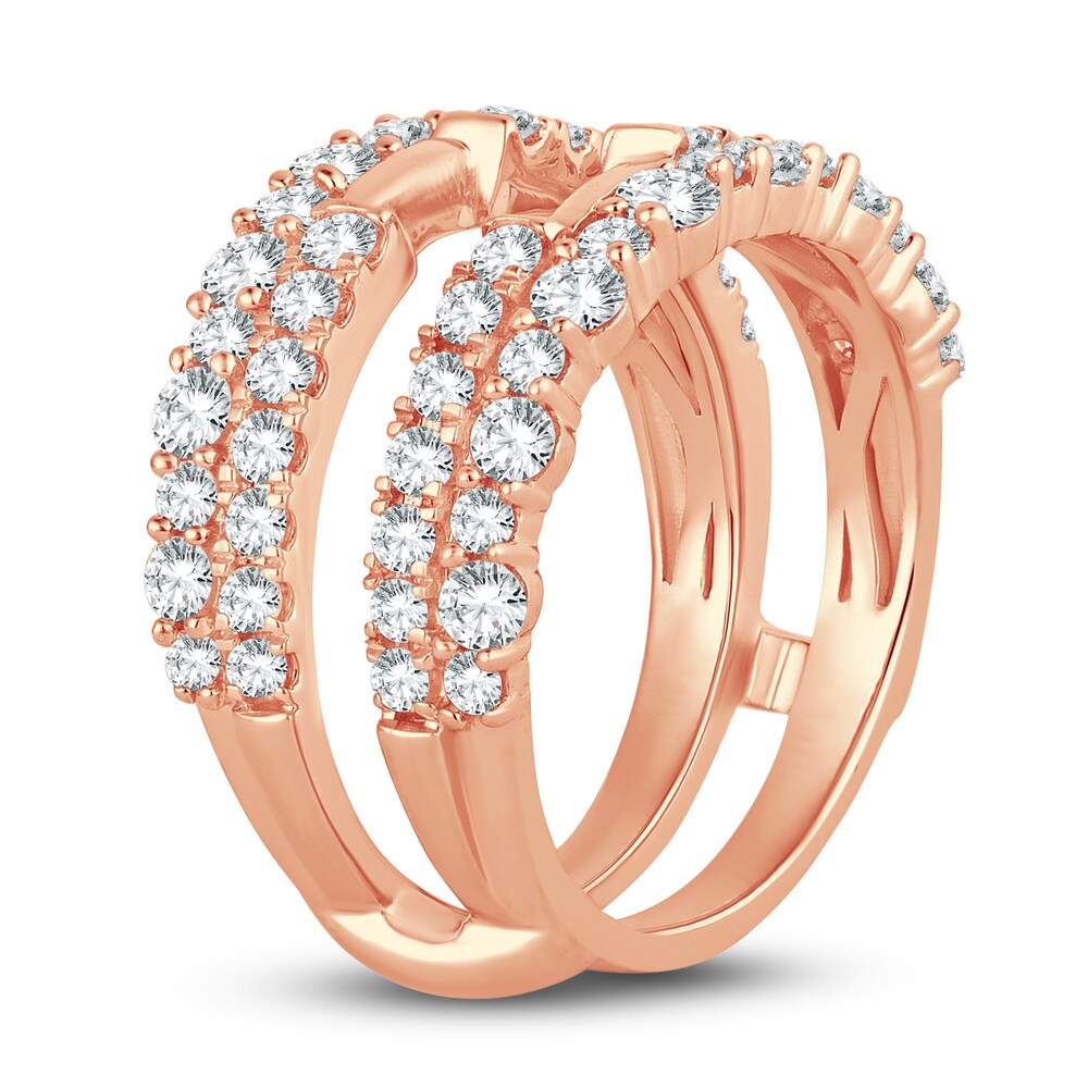 Lab-Created Diamond Enhancer Band 1-1/2 ct tw Round 14K Rose Gold loikoLZs Lab-Created Diamond Enhancer Band 1-1/2 ct tw Round 14K Rose Gold loikoLZs