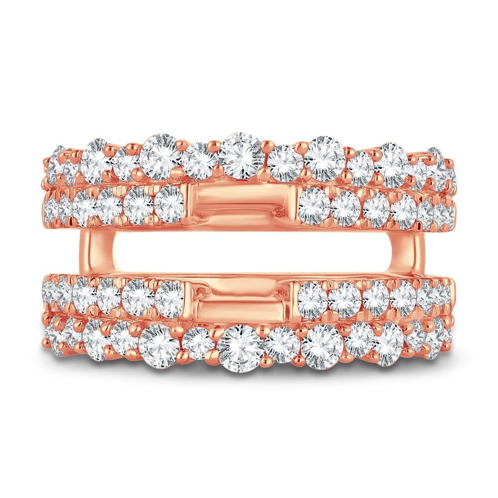 Lab-Created Diamond Enhancer Band 1-1/2 ct tw Round 14K Rose Gold loikoLZs Lab-Created Diamond Enhancer Band 1-1/2 ct tw Round 14K Rose Gold loikoLZs