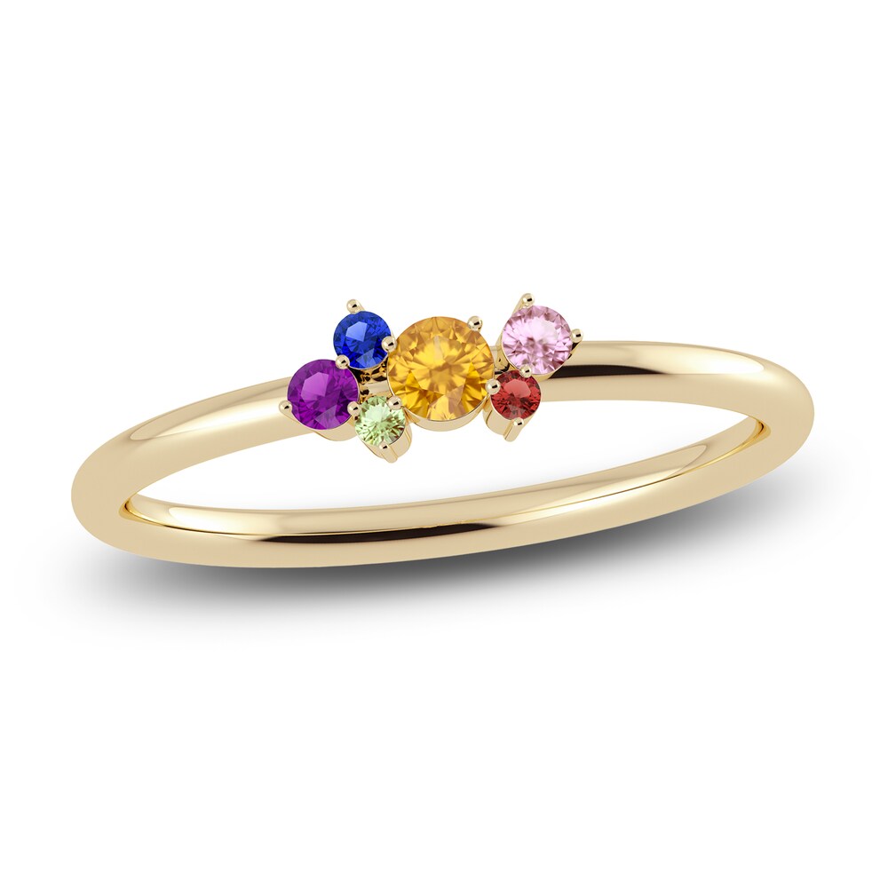 Juliette Maison Natural Multi-Gemstone Constellation Ring 10K Yellow Gold lvRB2yz0