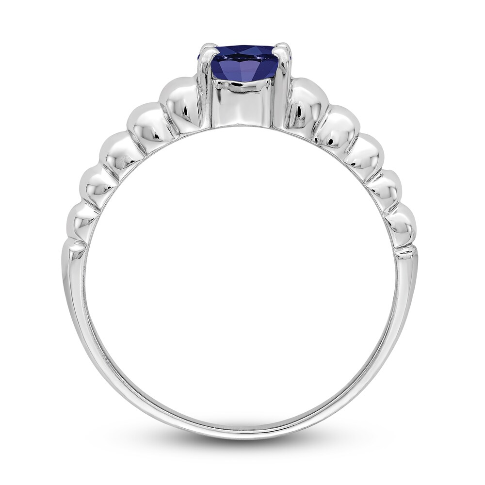 Natural Blue Sapphire Oval Bezel Ring 14K White Gold lxePjvIH Natural Blue Sapphire Oval Bezel Ring 14K White Gold lxePjvIH