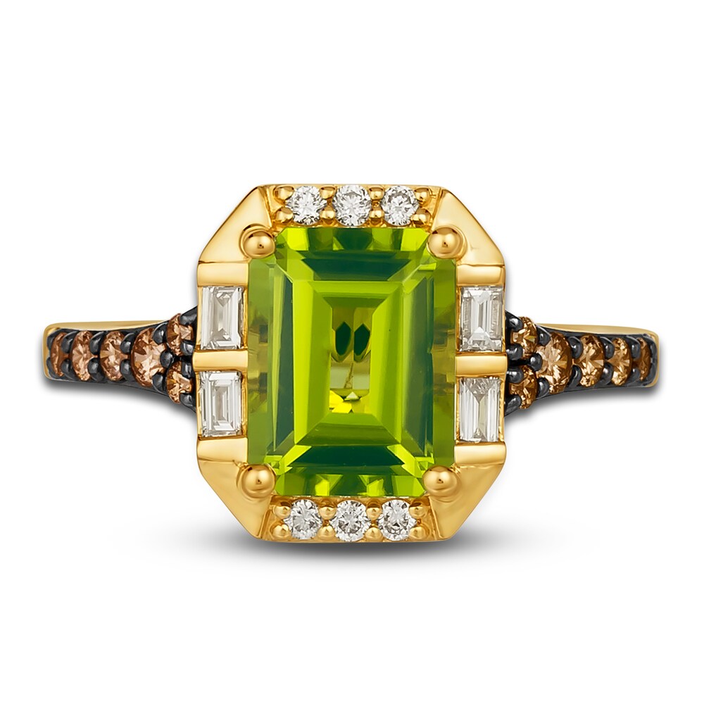 Le Vian Natural Peridot Ring 3/8 ct tw Round 14K Honey Gold m0X8MnP6 Le Vian Natural Peridot Ring 3/8 ct tw Round 14K Honey Gold m0X8MnP6