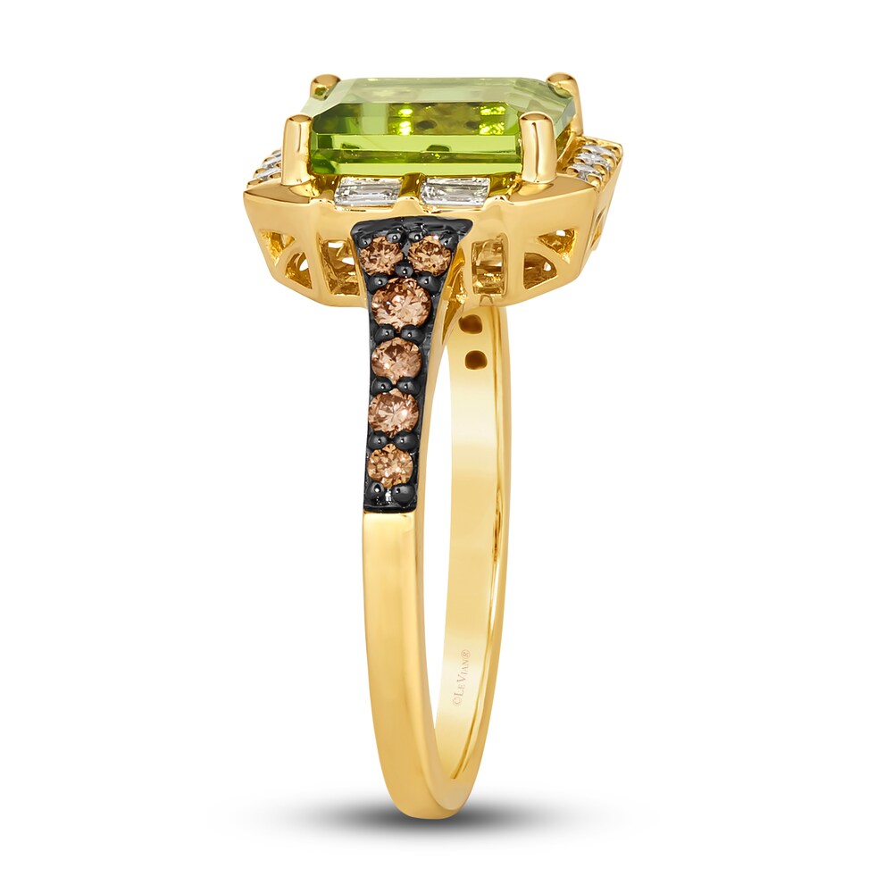 Le Vian Natural Peridot Ring 3/8 ct tw Round 14K Honey Gold m0X8MnP6 Le Vian Natural Peridot Ring 3/8 ct tw Round 14K Honey Gold m0X8MnP6
